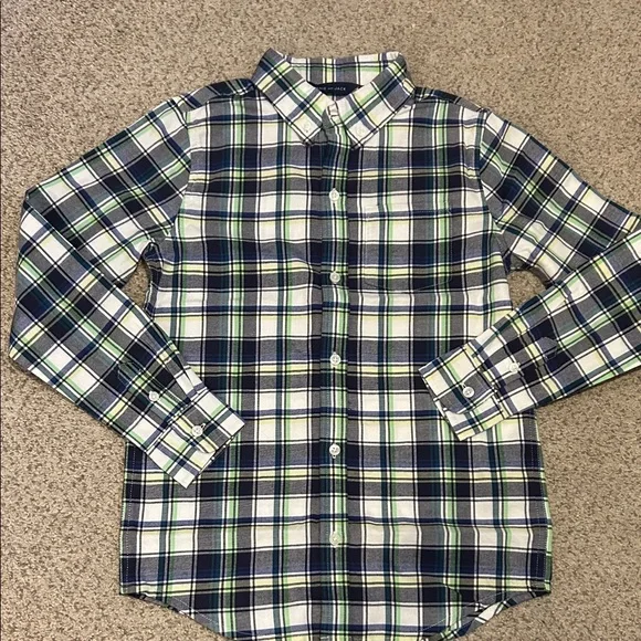 NWT Janie & Jack Plaid Flannel Shirt, 8 - Picture 1 of 8